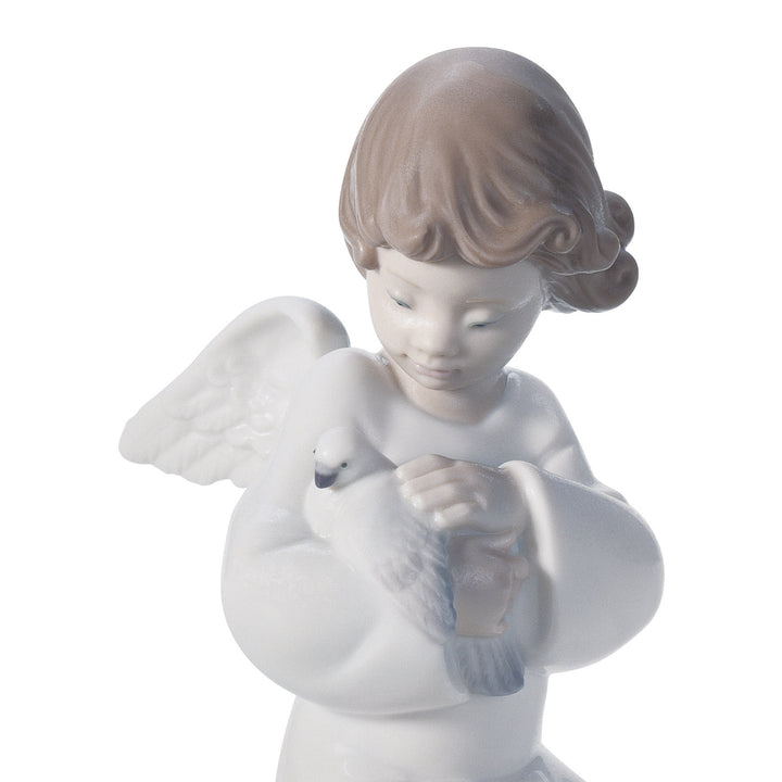 Image 2 Lladro Loving Protection Angel Figurine - 01008245