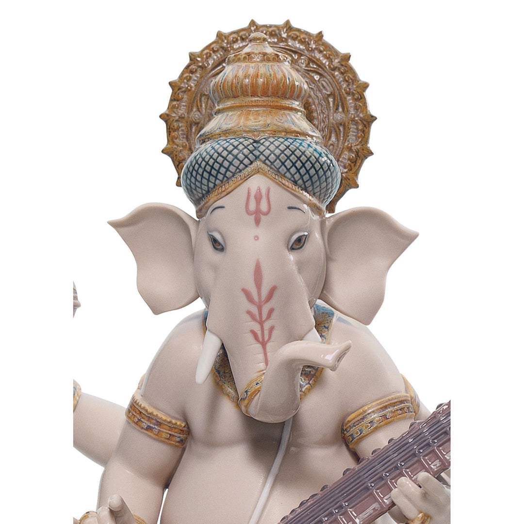 Image 2 Lladro Veena Ganesha Figurine - 01008288