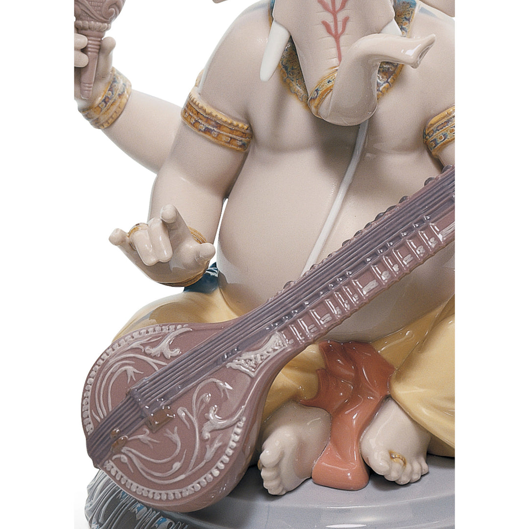 Image 5 Lladro Veena Ganesha Figurine - 01008288