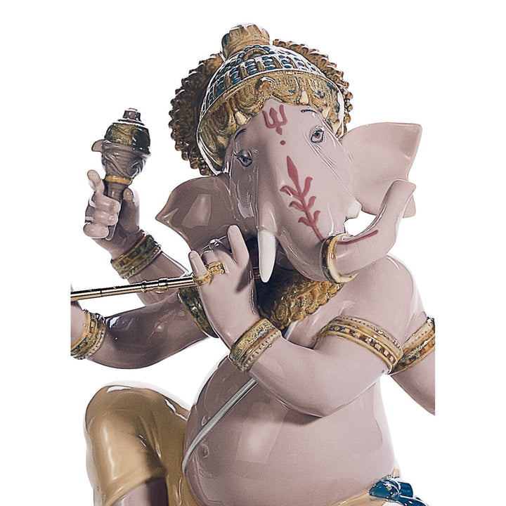 Image 2 Lladro Bansuri Ganesha Figurine - 01008303