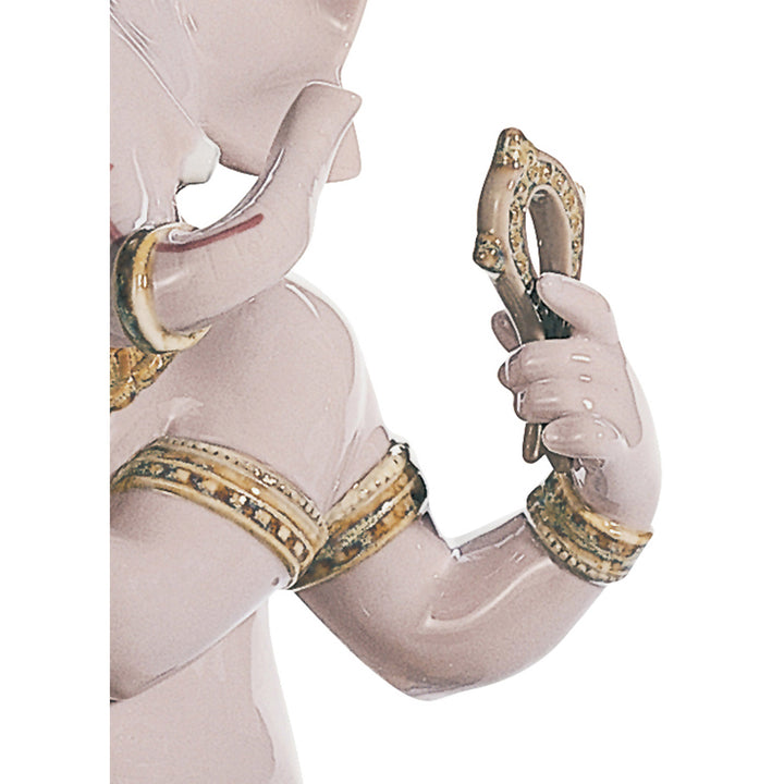 Image 3 Lladro Bansuri Ganesha Figurine - 01008303