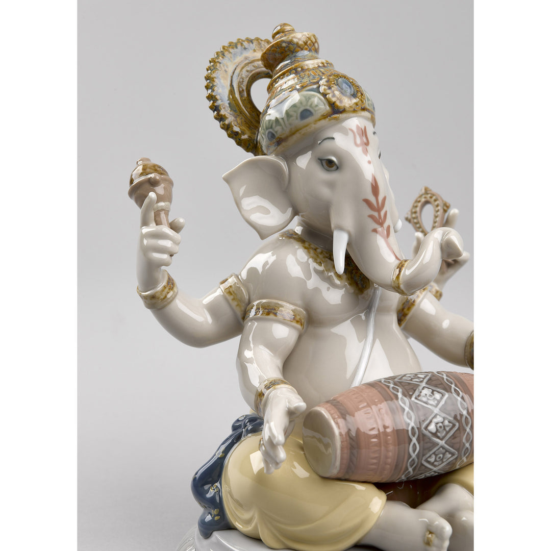 Image 3 Lladro Mridangam Ganesha Figurine - 01008316