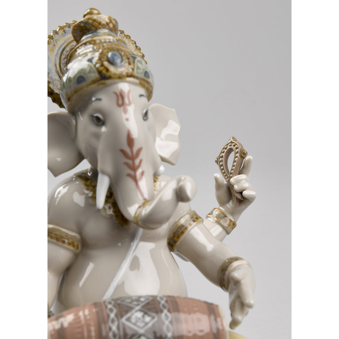 Image 5 Lladro Mridangam Ganesha Figurine - 01008316