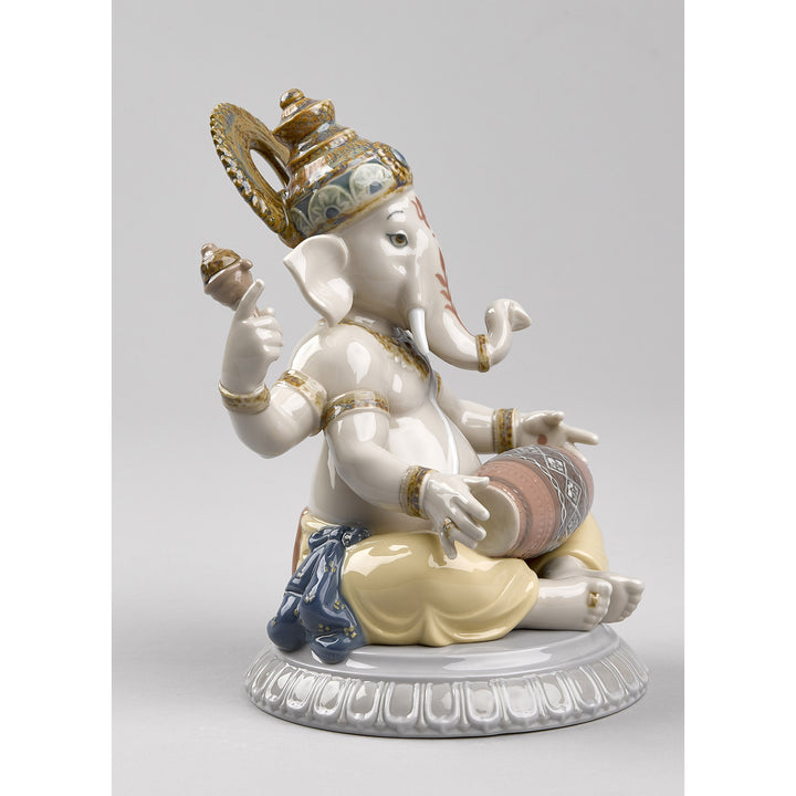 Image 7 Lladro Mridangam Ganesha Figurine - 01008316