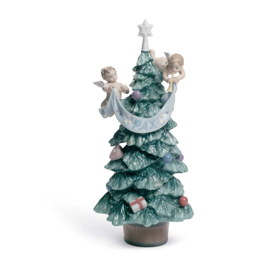 Lladro Evergreen of Peace Tree Figurine - 01008403