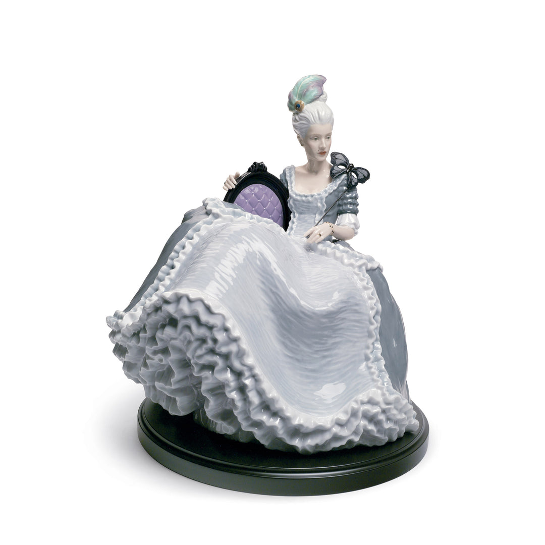Lladro Rococo Lady at The Ball Figurine - 01008423