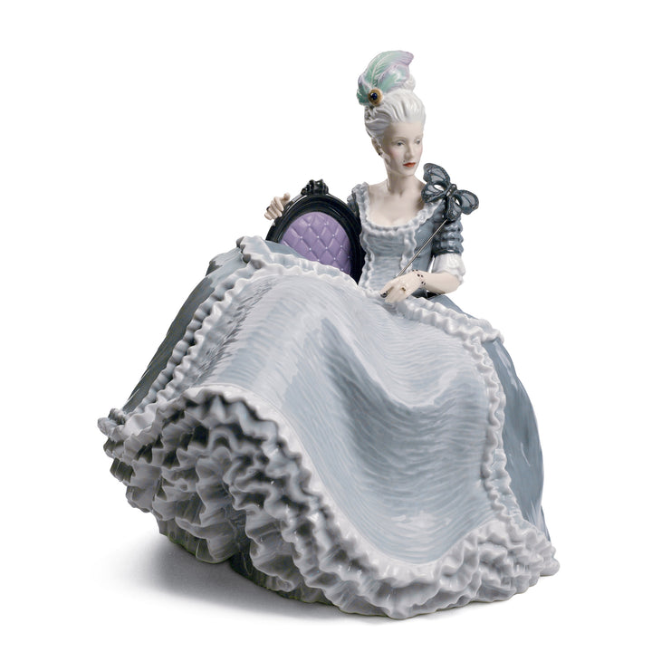 Image 2 Lladro Rococo Lady at The Ball Figurine - 01008423