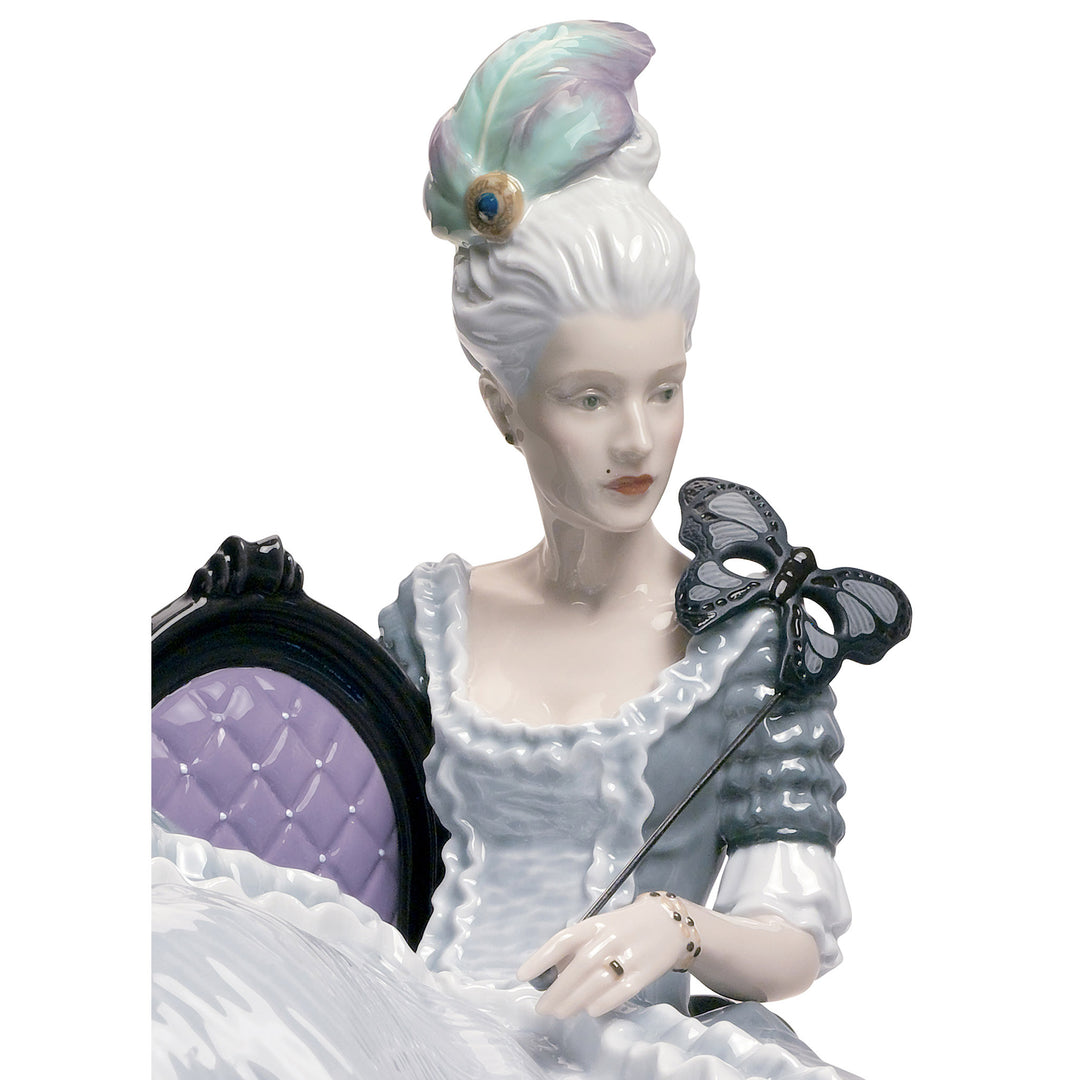 Image 3 Lladro Rococo Lady at The Ball Figurine - 01008423