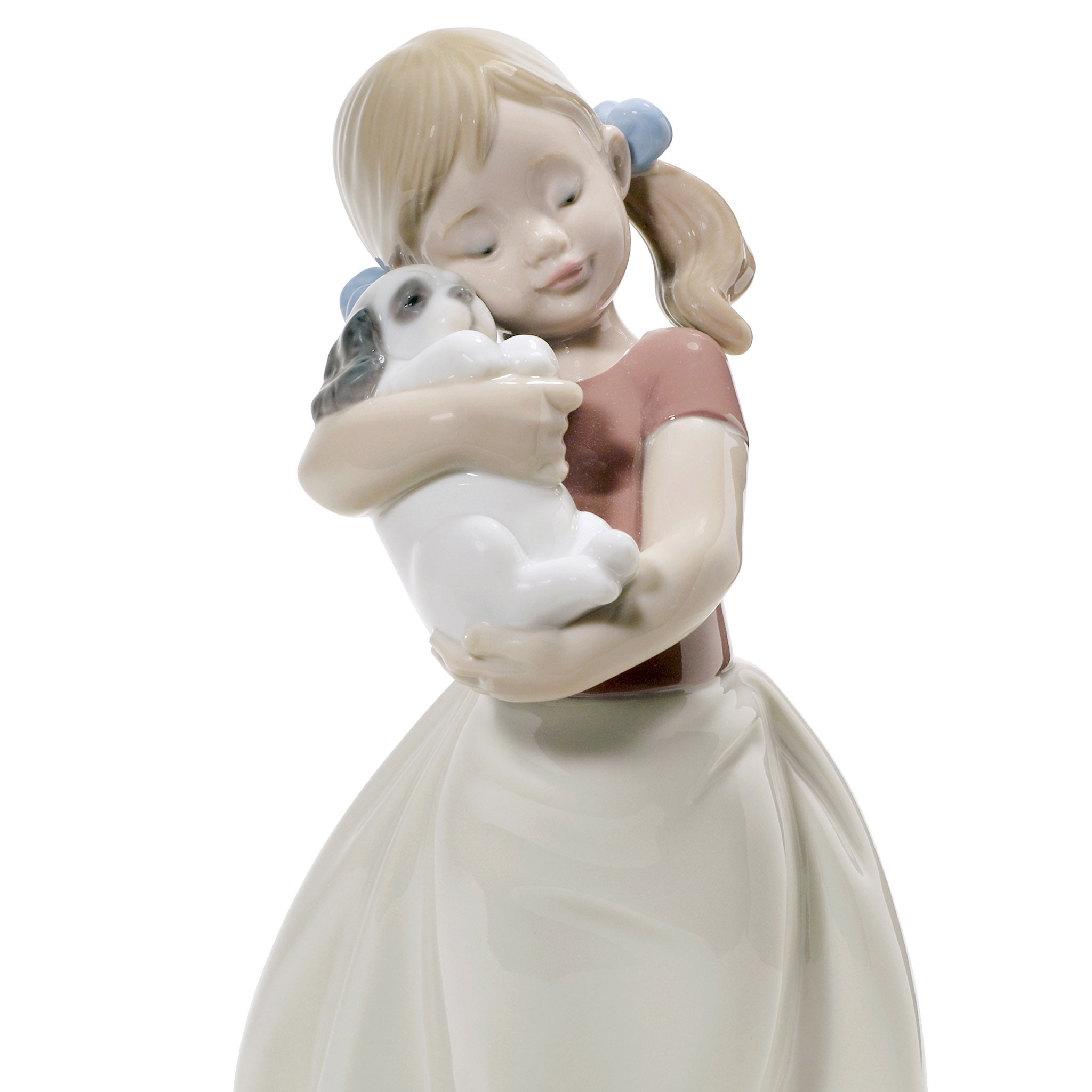 My Sweet Little Puppy Girl Figurine