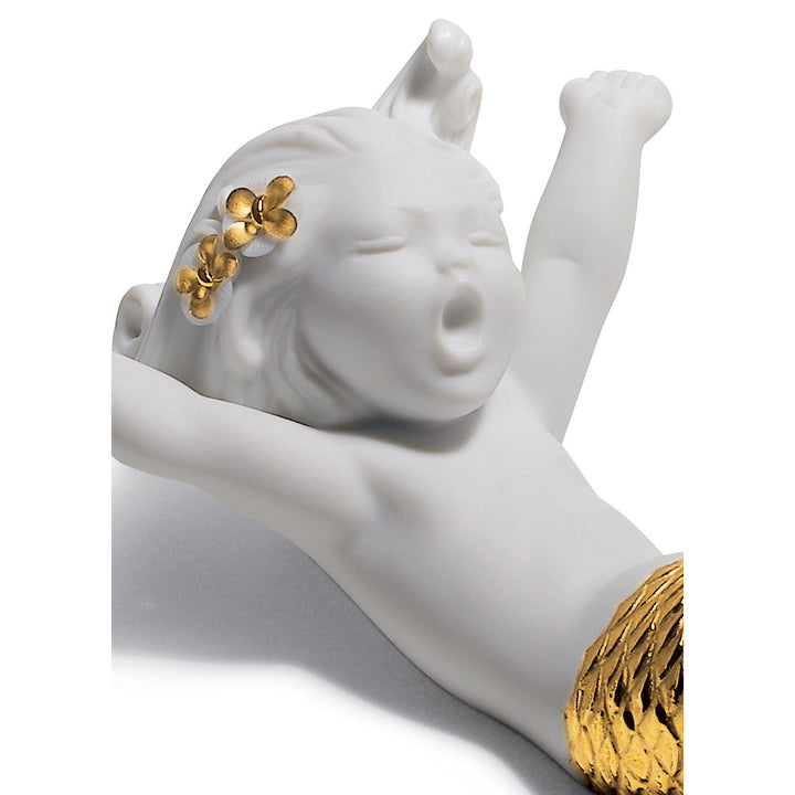 Image 2 Lladro Waking up at Sea Mermaid Figurine. Golden Lustre - 01008561
