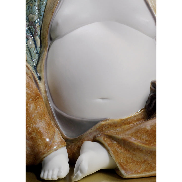 Image 5 Lladro Happy Buddha Figurine - 01008566