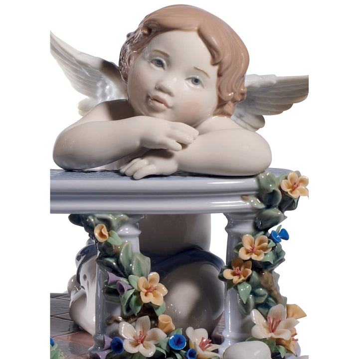 Image 3 Lladro Celestial Balcony Angels Figurine. Limited Edition - 01008590