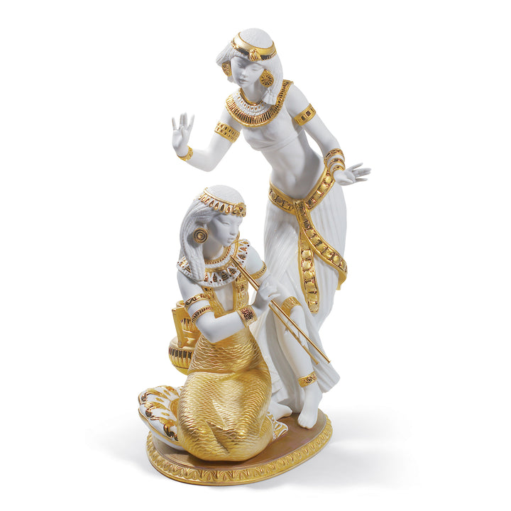 Lladro Dancers from The Nile Figurine. Golden Lustre. Limited Edition - 01008591