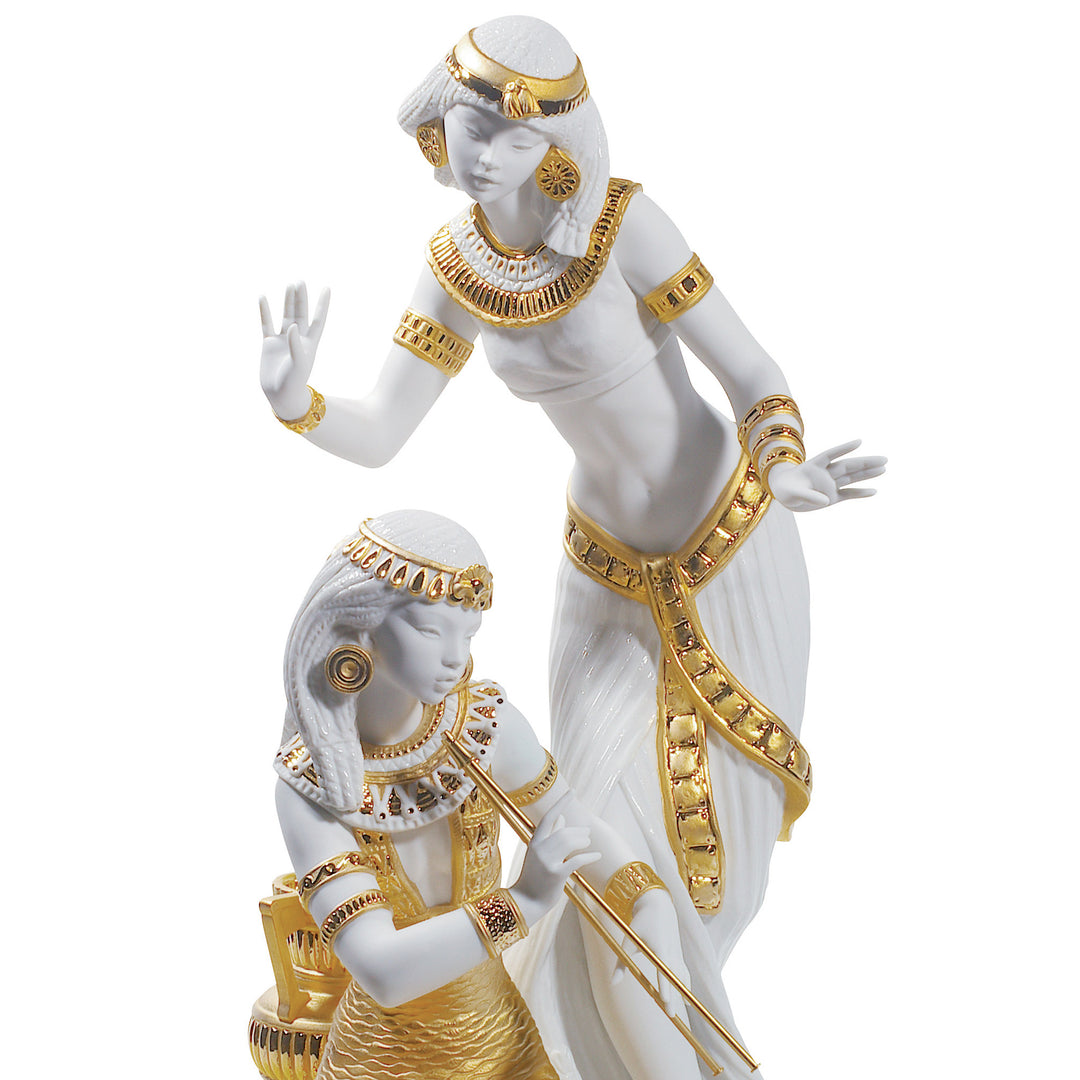 Image 2 Lladro Dancers from The Nile Figurine. Golden Lustre. Limited Edition - 01008591