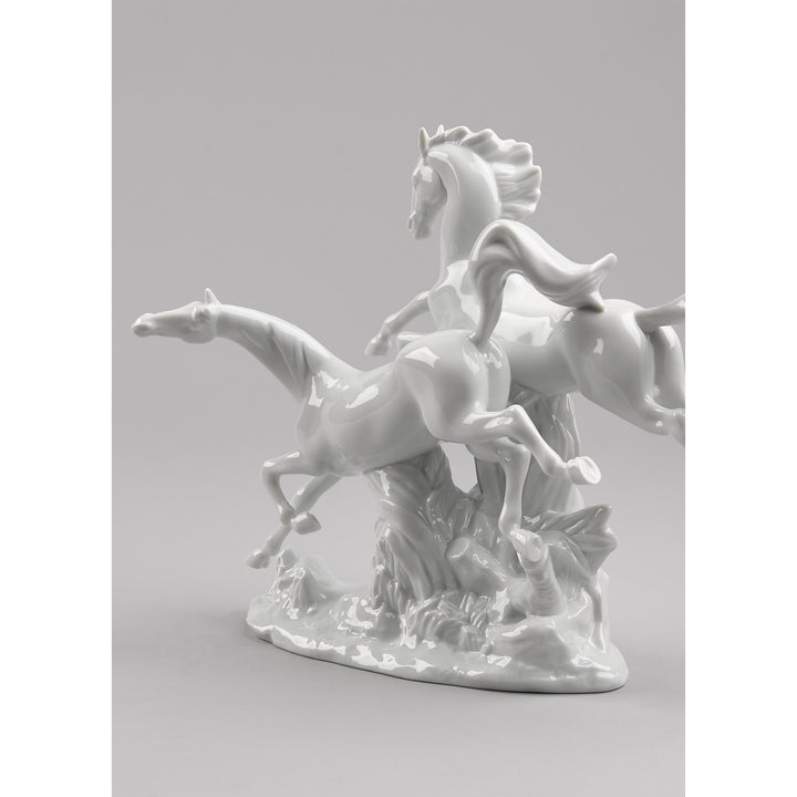 Image 7 Lladro Horses Galloping Figurine - 01008682