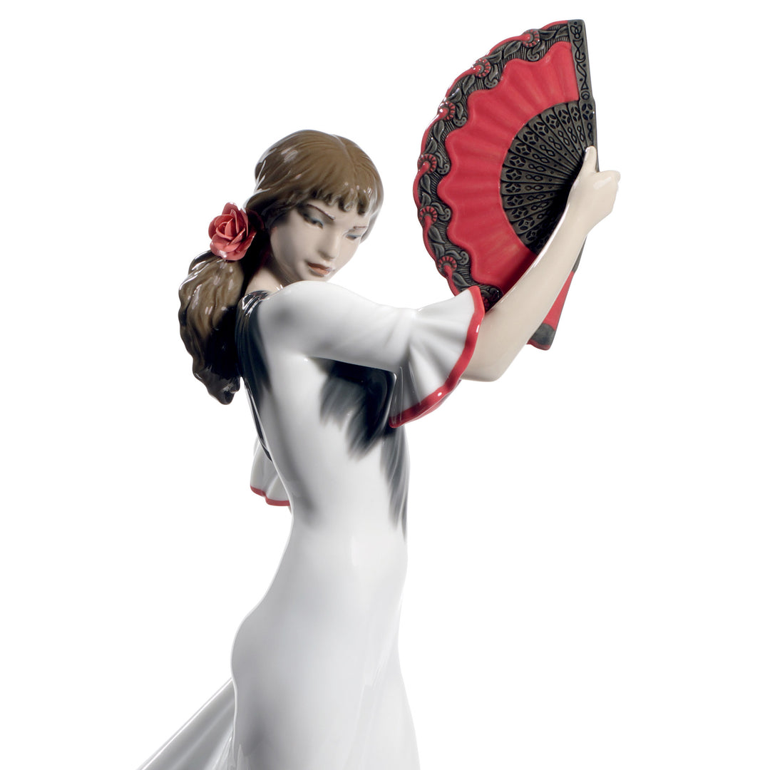 Image 2 Lladro Passion and Soul Flamenco Woman Figurine. 60th Anniversary. Red - 01008683