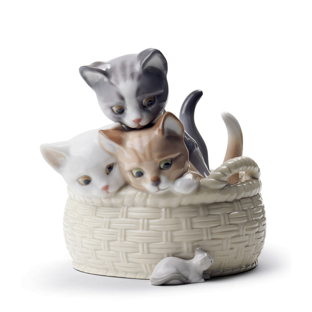 Lladro Curious Kittens Figurine - 01008693