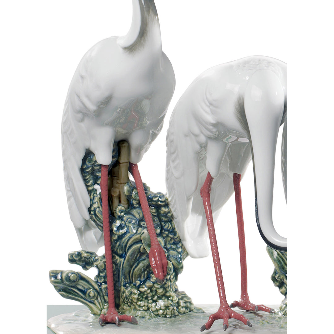 Image 4 Lladro Flock of Cranes Sculpture. Limited Edition - 01008697