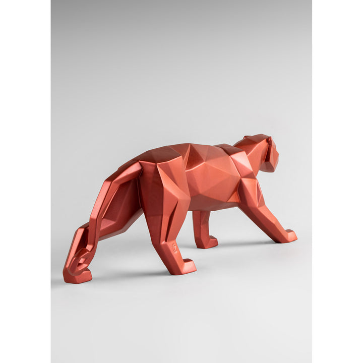 Image 4 Lladro Panther Figurine. Metallic red - 01008750