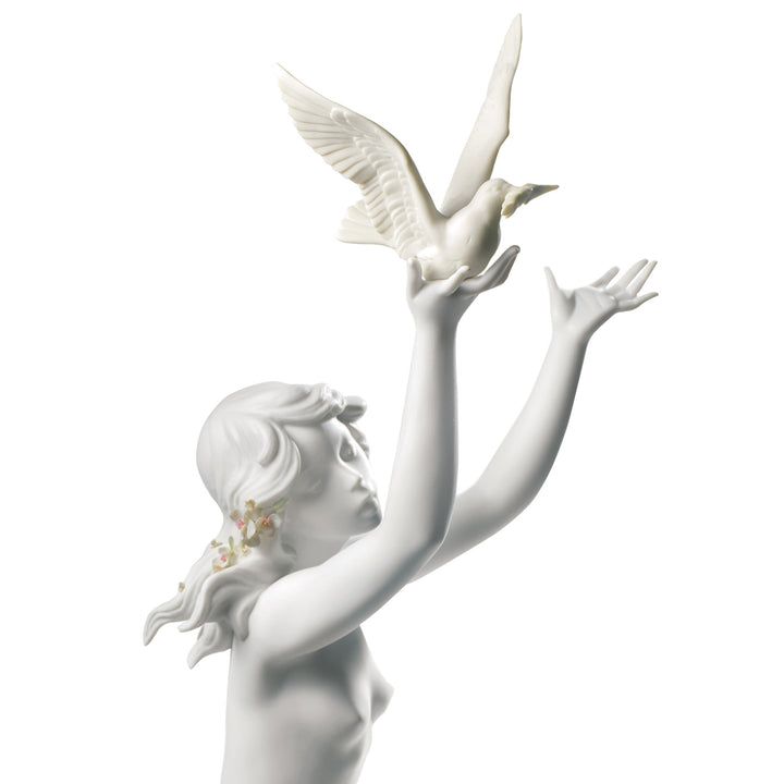 Image 2 Lladro Peace Offering Woman Figurine. White - 01008799