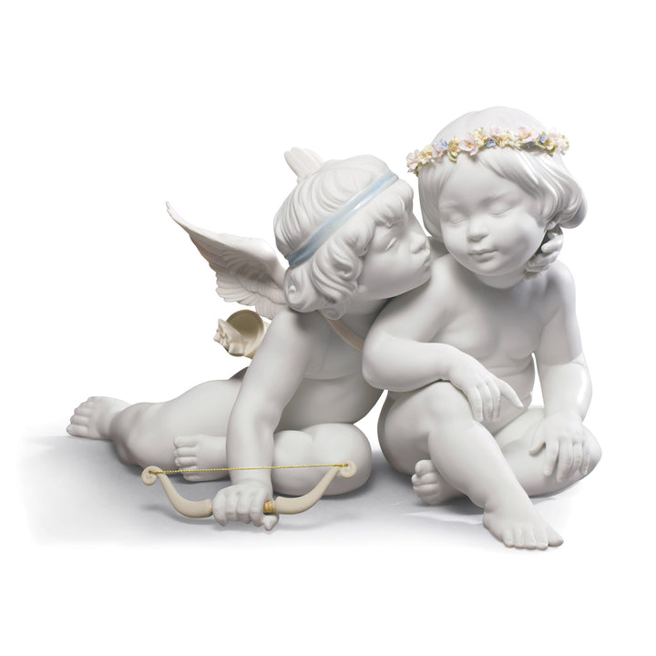 Lladro Eros and Psyche Angels Figurine - 01009128