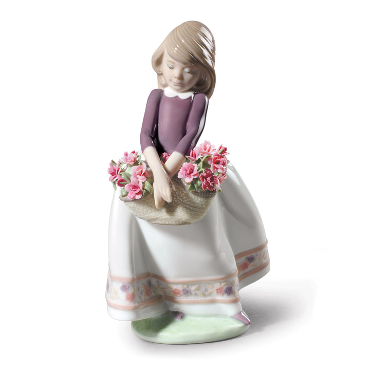 Lladro May Flowers Girl Figurine. Special Version - 01009178