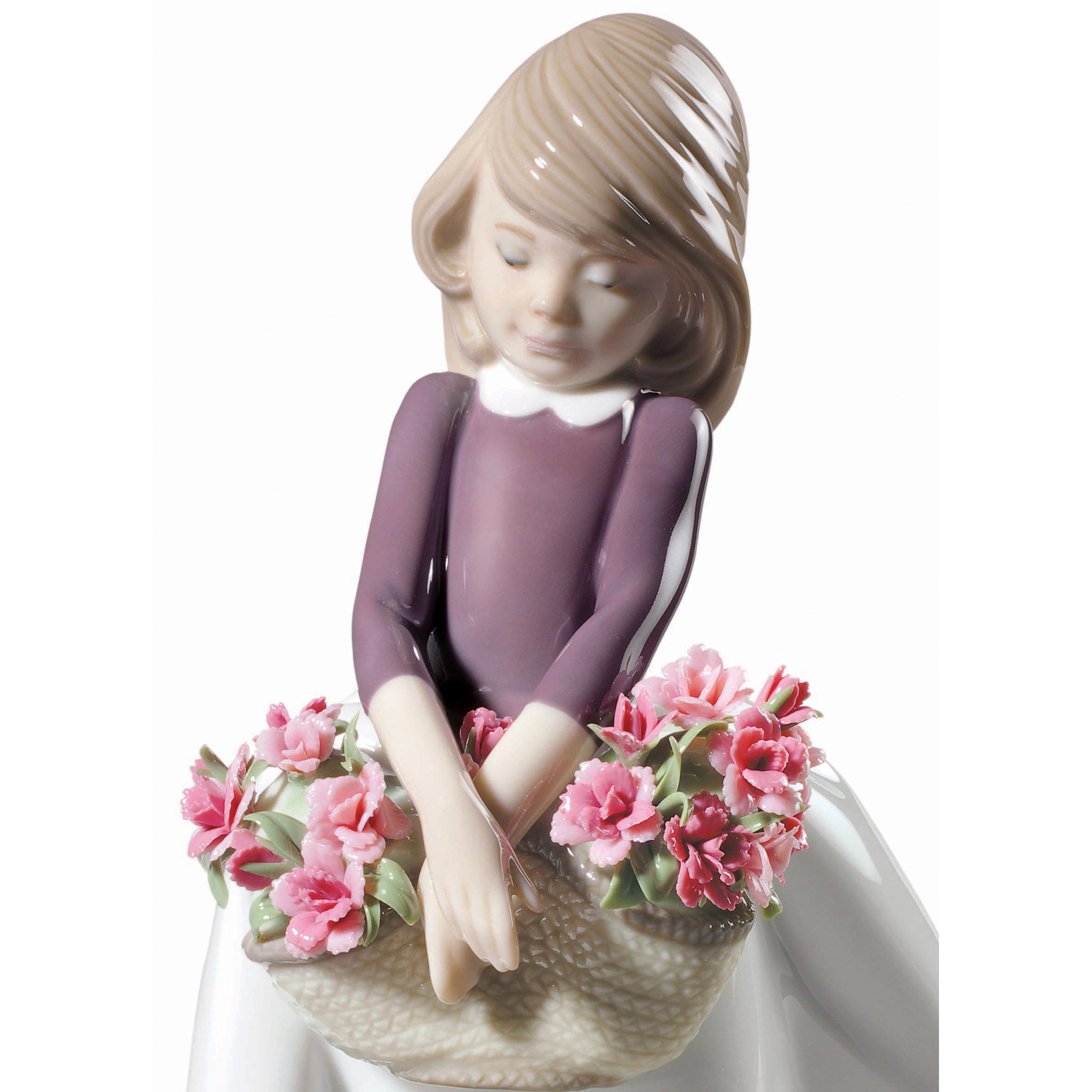 May Flowers Girl Figurine