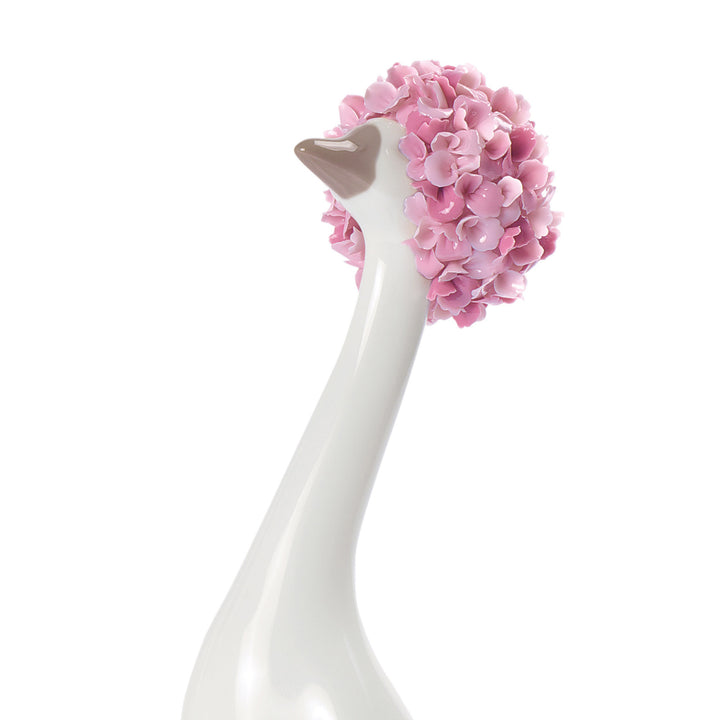 Image 2 Lladro Goossiping Goose Figurine. Pink - 01009206