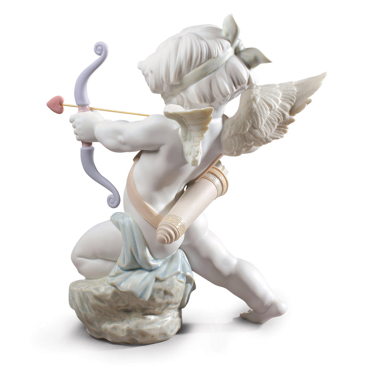 Image 3 Lladro Straight to The Heart Cupid Angel Figurine - 01009209