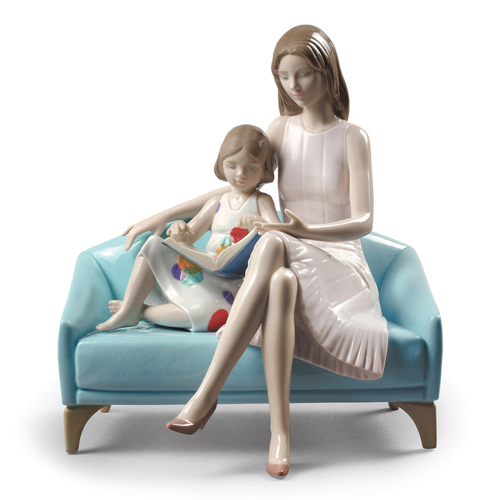 Lladro Our Reading Moment Mother Figurine - 01009225
