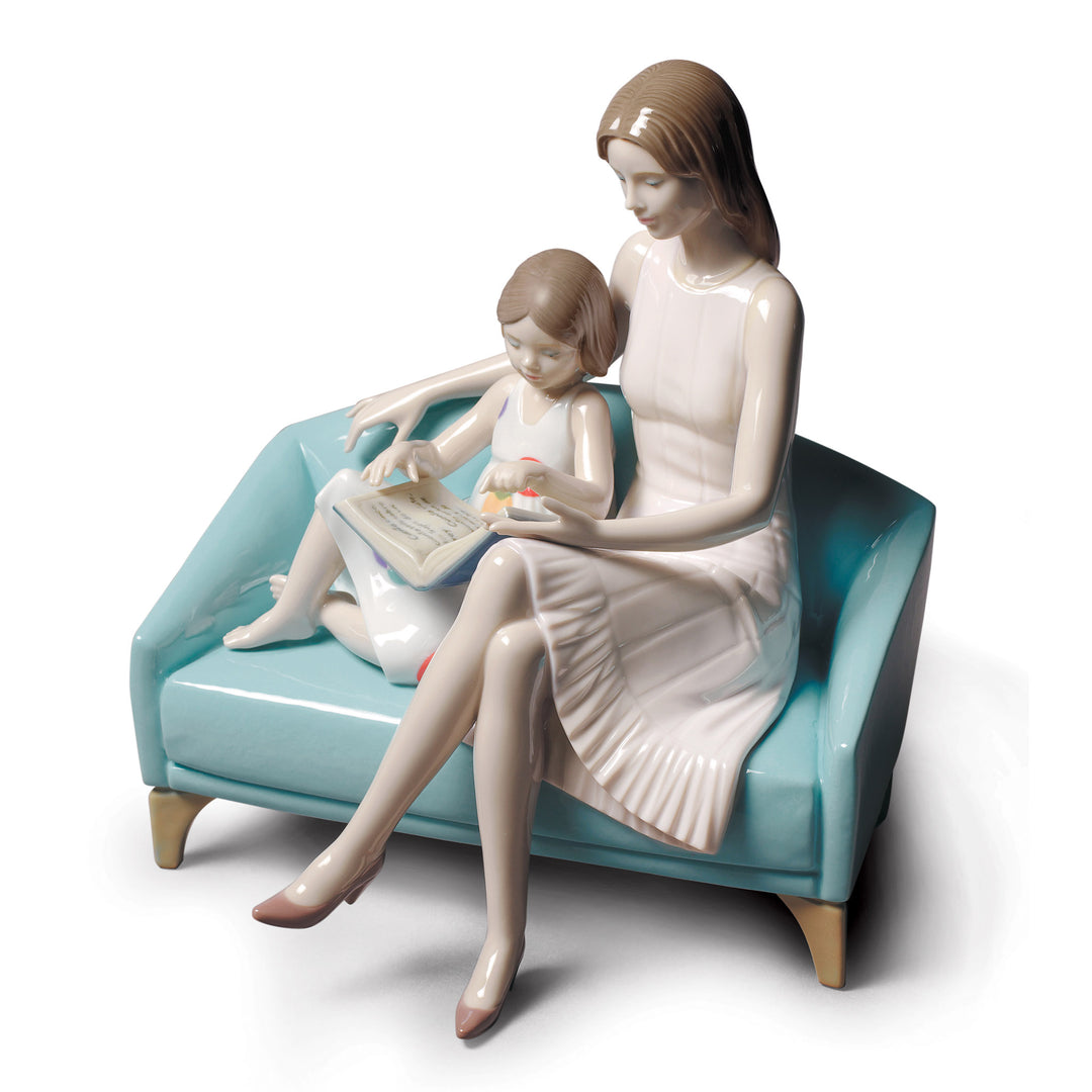 Image 2 Lladro Our Reading Moment Mother Figurine - 01009225