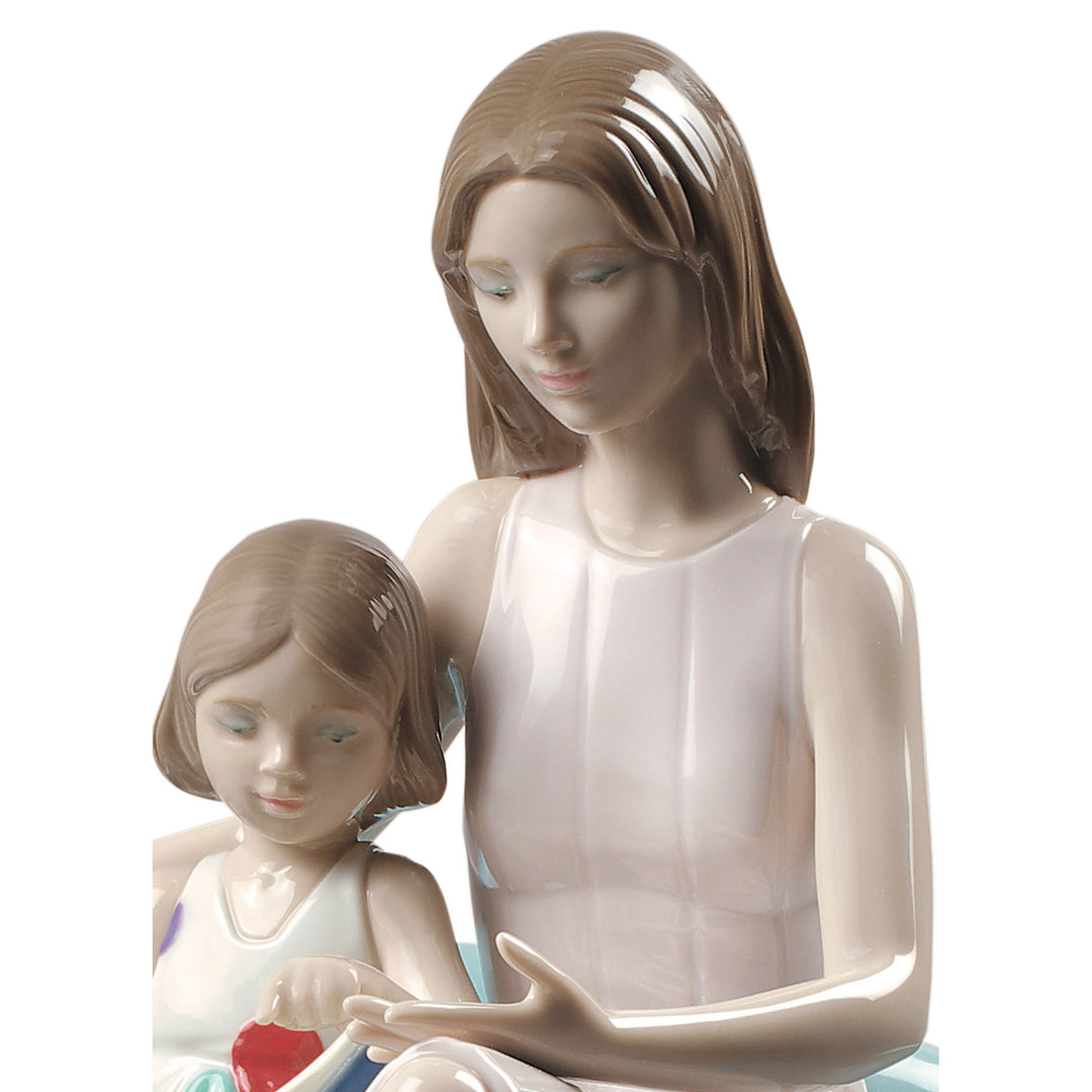 Image 4 Lladro Our Reading Moment Mother Figurine - 01009225