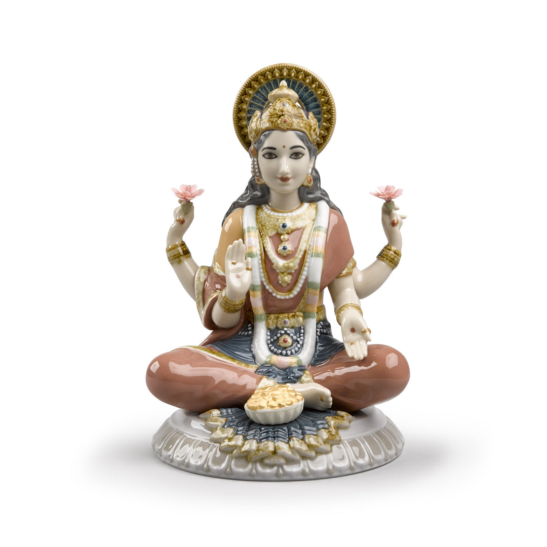 Lladro Goddess Sri Lakshmi Figurine - 01009229