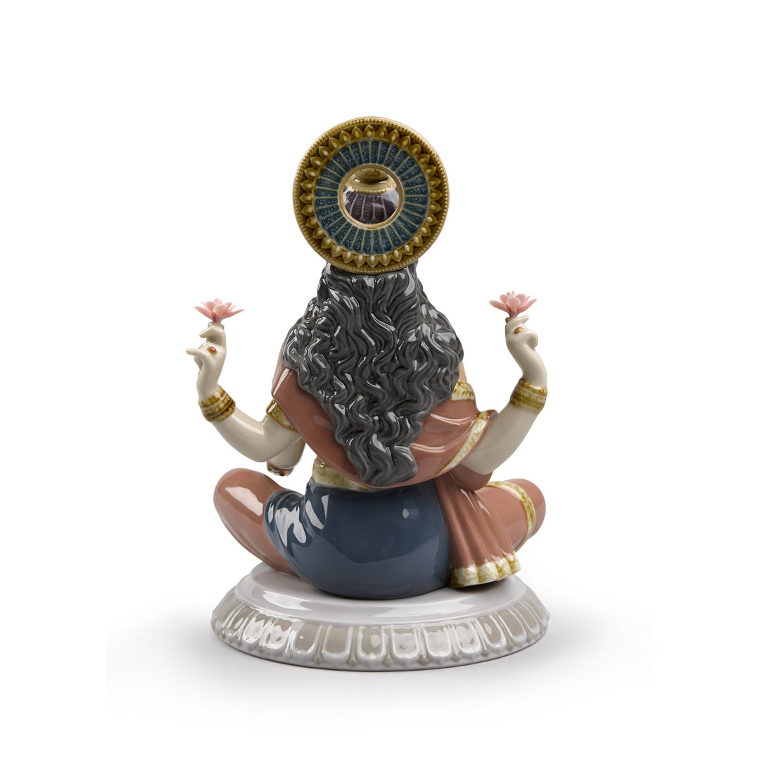 Image 2 Lladro Goddess Sri Lakshmi Figurine - 01009229