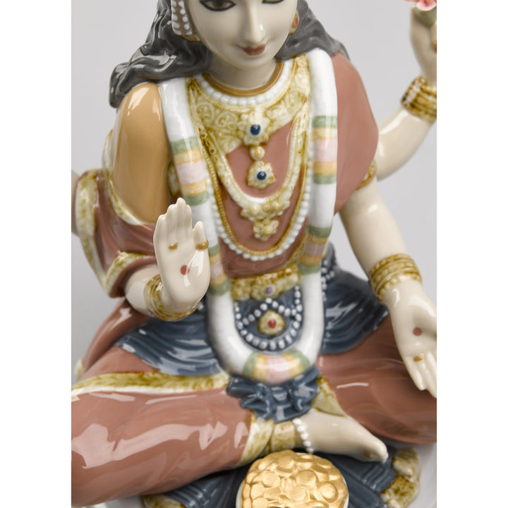 Image 3 Lladro Goddess Sri Lakshmi Figurine - 01009229
