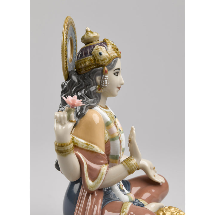 Image 4 Lladro Goddess Sri Lakshmi Figurine - 01009229