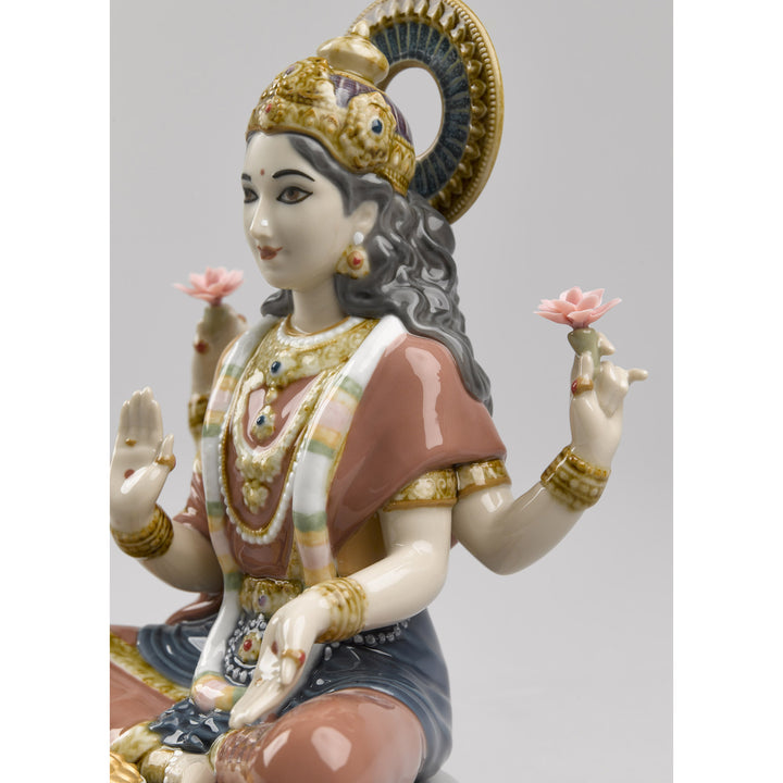 Image 5 Lladro Goddess Sri Lakshmi Figurine - 01009229