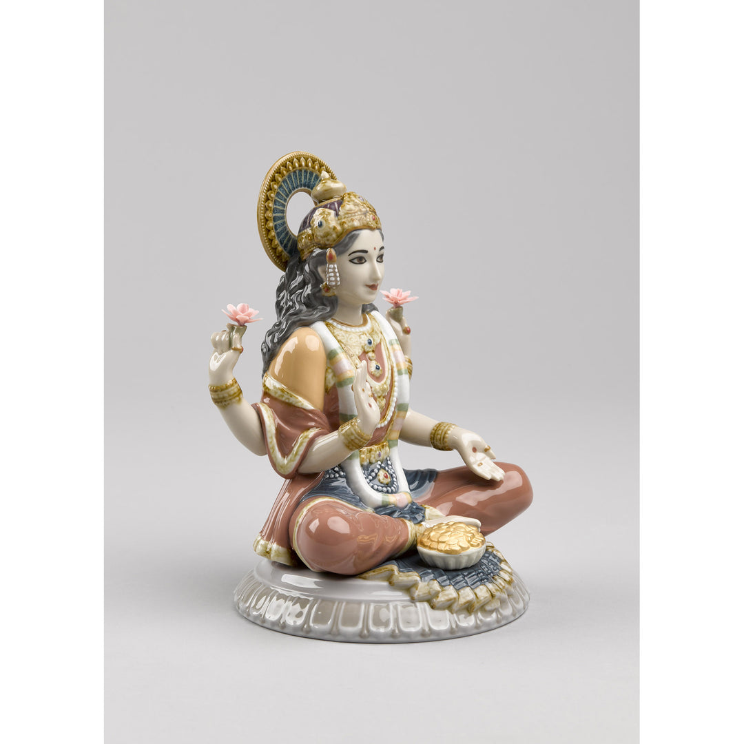 Image 6 Lladro Goddess Sri Lakshmi Figurine - 01009229