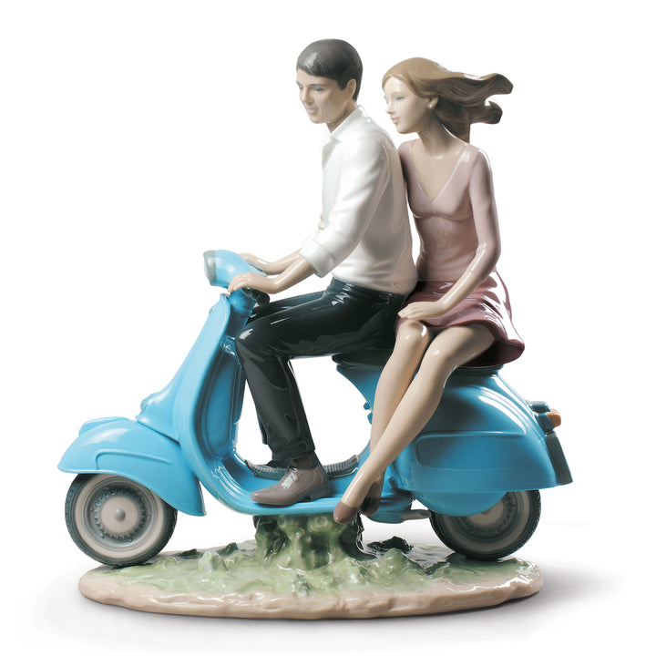 Lladro Riding with You Couple Figurine - 01009231