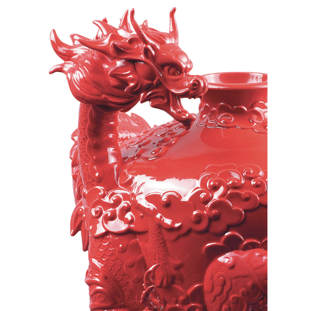 Image 3 Lladro Dragon and Phoenix Vase - 01009289
