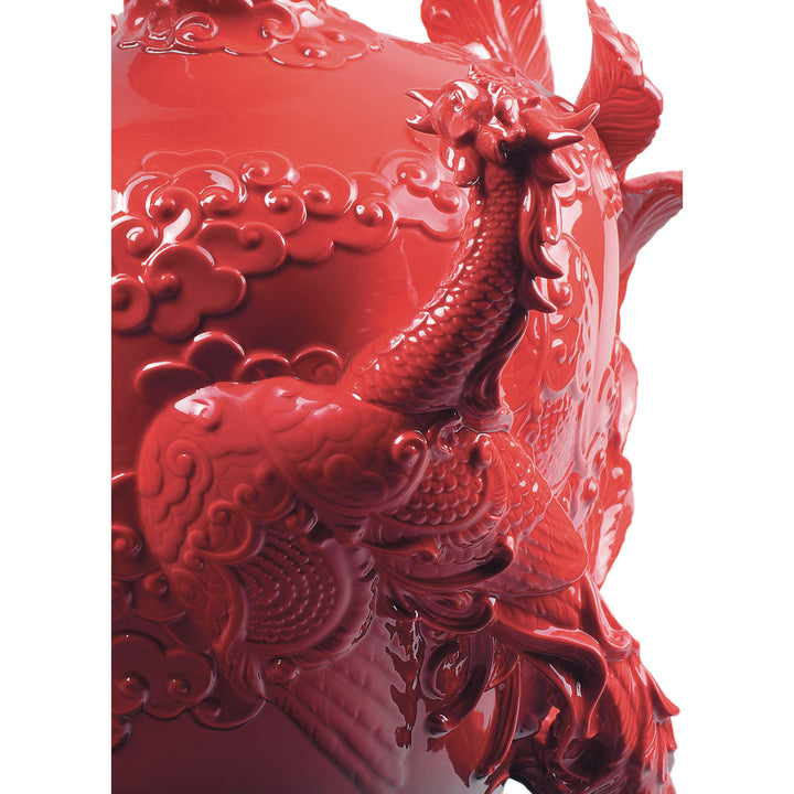 Image 4 Lladro Dragon and Phoenix Vase - 01009289