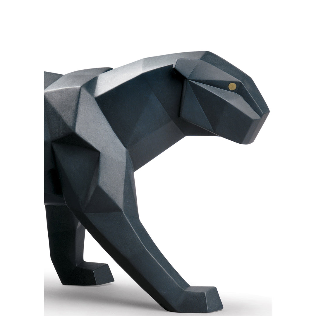 Image 2 Lladro Panther Figurine. Black matte - 01009299