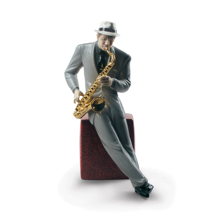 Lladro Jazz Saxophonist Figurine - 01009330