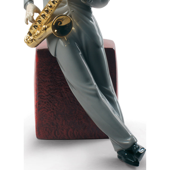 Image 4 Lladro Jazz Saxophonist Figurine - 01009330