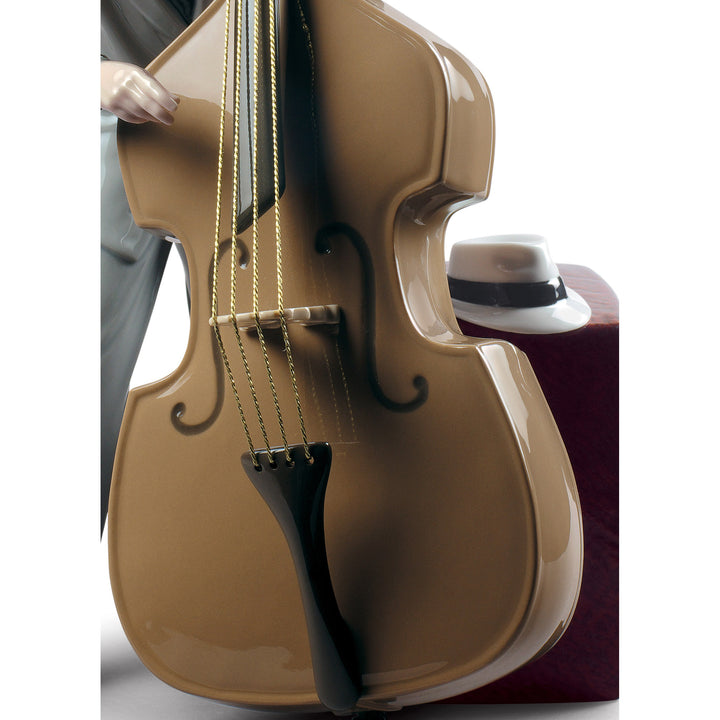 Image 2 Lladro Jazz Bassist Figurine - 01009331