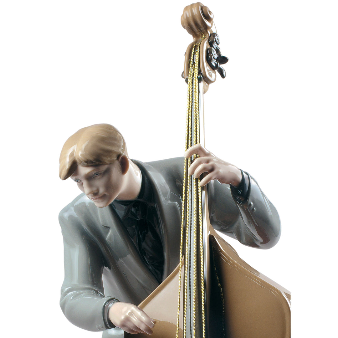 Image 3 Lladro Jazz Bassist Figurine - 01009331