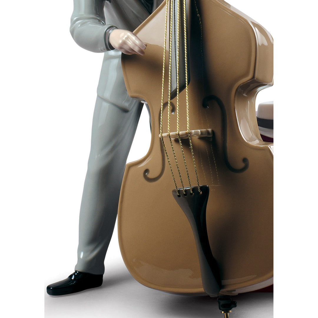 Image 4 Lladro Jazz Bassist Figurine - 01009331