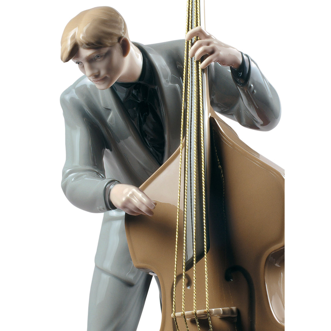 Image 5 Lladro Jazz Bassist Figurine - 01009331