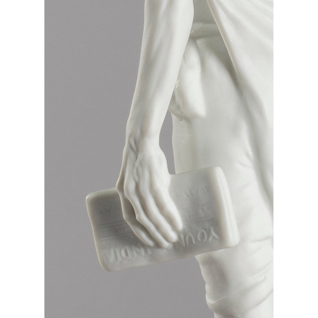 Image 6 Lladro Mahatma Gandhi Figurine. White - 01009379