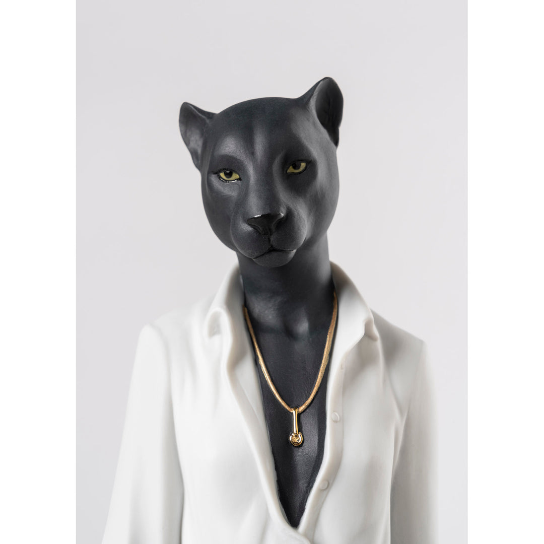 Image 5 Lladro Panther Woman Figurine - 01009428